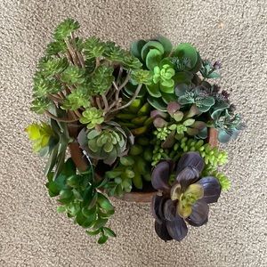 Faux Flower Succulents